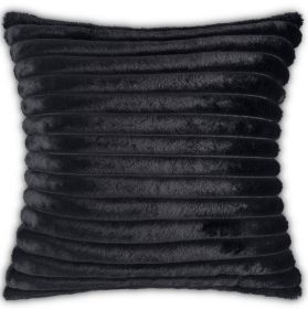 Lux Black Fur Pillow