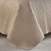 Maya King Beige And Gold Quilt Set