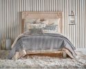 Maya King Grey And Silver Quilt Set