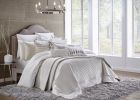 Maya King White And Silver Quilt Set