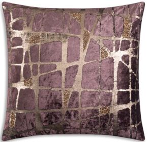 Mila Abstract Brown Gold Pillow