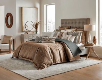 Milan King Bronze Green Duvet