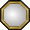 Safara Octagon Mirror - Black and Gold