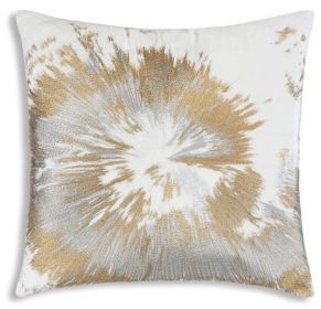 Mira Starburst Ivory Velvet Pillow