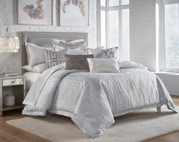 Naja Queen Grey Silver Duvet Set