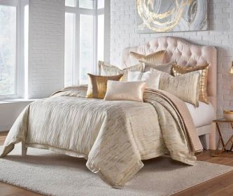 Naja Ivory Gold King Duvet Set