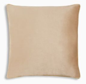 Noah Beige Gold Velvet Pillow