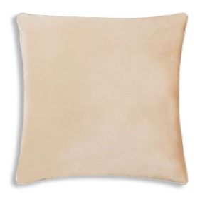 Noah Beige Silver Velvet Pillow