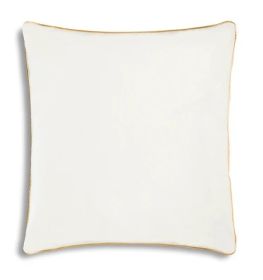 Noah White Gold Velvet Pillow