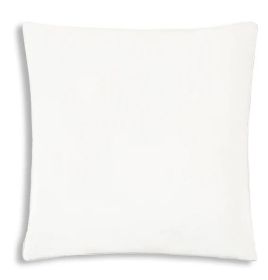 Noah White Silver Velvet Pillow