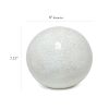 1 Light Mosaic Stone Ball Tabletop Lamp, White