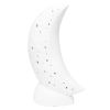 Porcelain Moon Shaped Tabletop Lamp