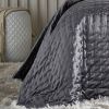 Prato Queen Charcoal Quilt Set