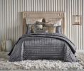 Prato King Charcoal Quilt Set