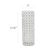 Elipse Crystal and Chrome Decorative Vase