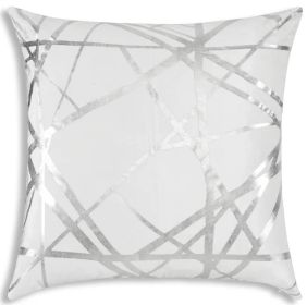 Rica Ivory and Silver Euro Sham