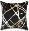 Rica Black and Gold Euro Sham