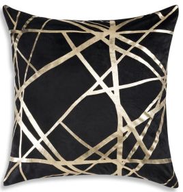 Rica Black and Gold Euro Sham