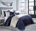 Sayra King Navy Quilt