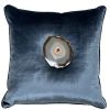 Agate Navy Velvet Pillow