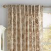 Sofia Gold Crystal Floral Panel 54"x108"