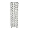 Elipse Crystal and Chrome 10.25 Inch Candle Holder