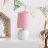 Studded Texture Ceramic Tabletop Lamp, Pink