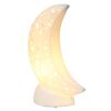 Porcelain Moon Shaped Tabletop Lamp