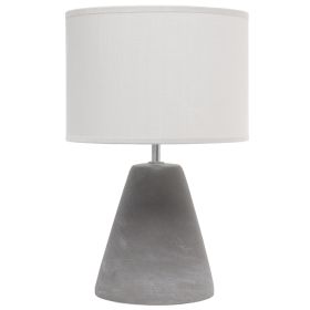 Pinnacle Concrete Tabletop Lamp, Gray