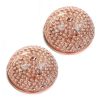 Crystal Glam 2 Light Ceiling Flush Mount 2 Pack, Rose Gold