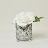 Elipse Crystal and Chrome 3.25 Inch Candle Holder