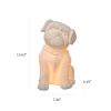 Porcelain Puppy Dog Shaped Tabletop Lamp