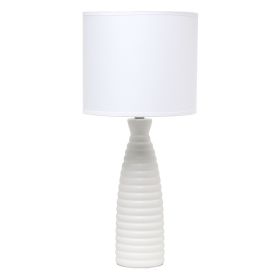 Alsace Bottle Lamp, Off White