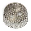 12" Classix Glam Two Light Decorative Round Crystal and Metal Flush Mount Ceiling Light Fixture for Décor, Bedroom, Living Room, Foyer, Hallway, Anti