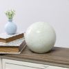 1 Light Mosaic Stone Ball Tabletop Lamp, White