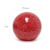 1 Light Mosaic Stone Ball Tabletop Lamp, Red