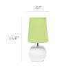 Studded Texture Ceramic Tabletop Lamp, Green