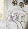 Zilar White Silver Euro Sham