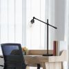 Vertically Adjustable Desk Lamp, Black