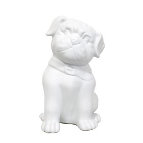 Porcelain Puppy Dog Shaped Tabletop Lamp