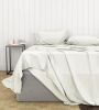 Bamboo Cotton Sheets Soft and Smooth with Viscose from Bamboo Ivory Twin Long