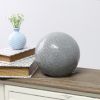 1 Light Mosaic Stone Ball Tabletop Lamp, Gray