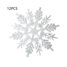 Christmas Decoration Supplies Snowflake Plastic Layout Window Stickers