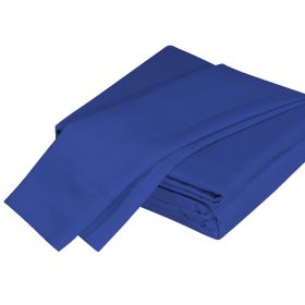 Premium Silky Tencel Lyocell 4-Piece Sheet Set Queen Slate Blue