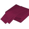 Luxuriously Soft Viscose 100% Bamboo 4-Piece Cal King Merlot Sheets