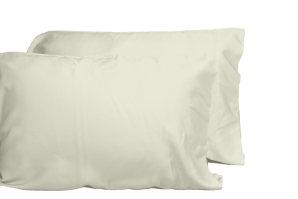 Luxurious Viscose from 100% Bamboo 2-Piece Pillowcase Set King Cream