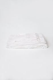 Omne Sleep 4-Piece White Bamboo Queen Hypoallergenic Sheet Set