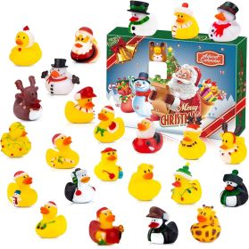 Advent Calendar 2024 - Rubber Ducks for Boys, Girls, Kids, and Toddlers - Rubber Ducky Bath Toy - Creative Christmas Gifts - Perfect for Decoration