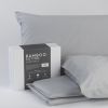 Bamboo and Cotton 4-Piece Sheet Set Queen Light Grey