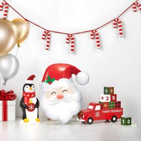 Santa Claus Balloons Christmas Balloons Santa Claus Head Foil Balloons for Christmas-Themed Party Birthday Party Supplies Decorations Party Decoration